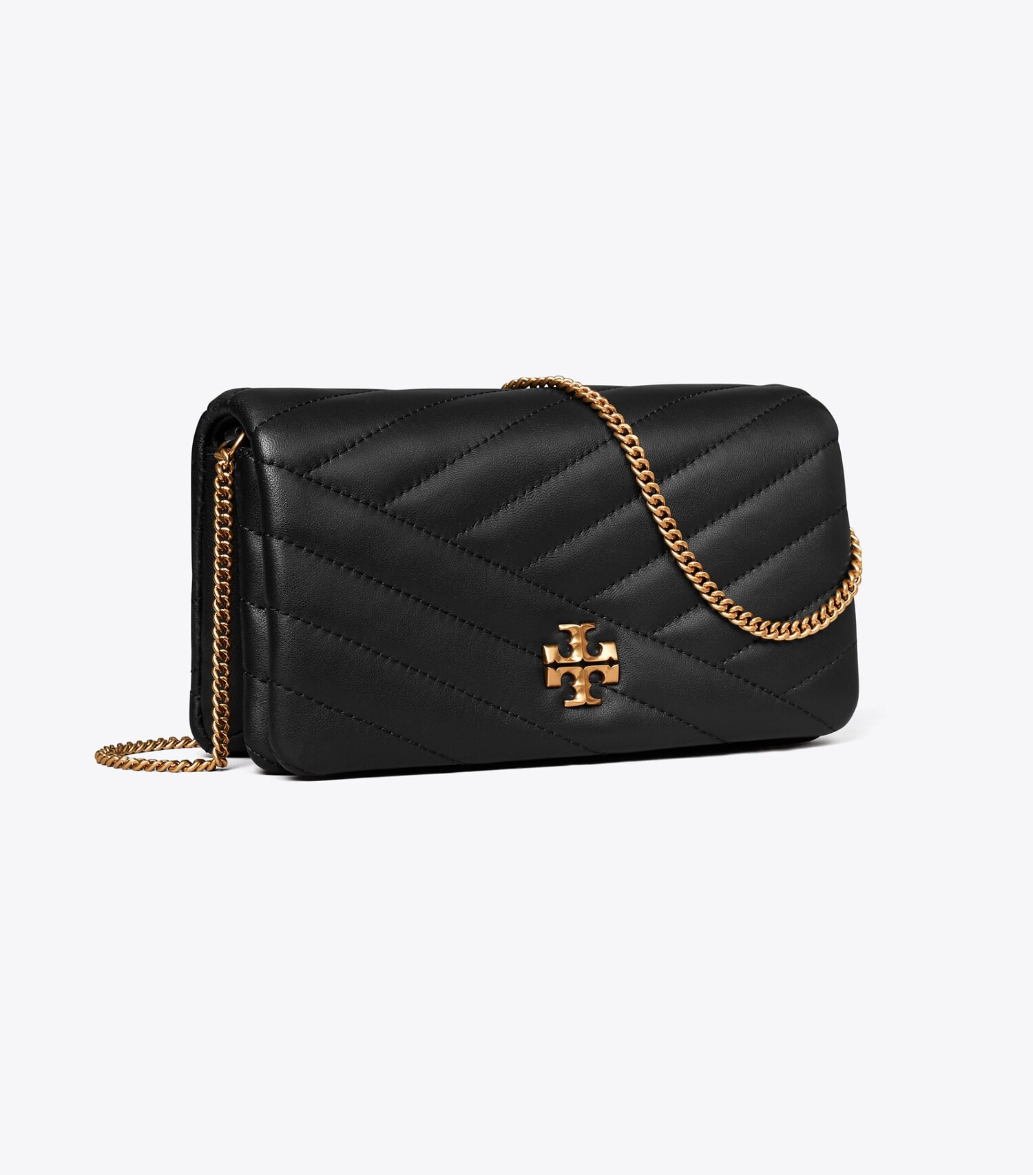 Kira Chevron Chain Wallet: Women's Designer Mini Bags | Tory Burch | Tory Burch (US)