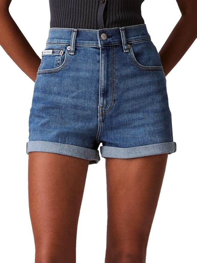 Calvin Klein Women's High Rise Denim Shorts | Amazon (US)