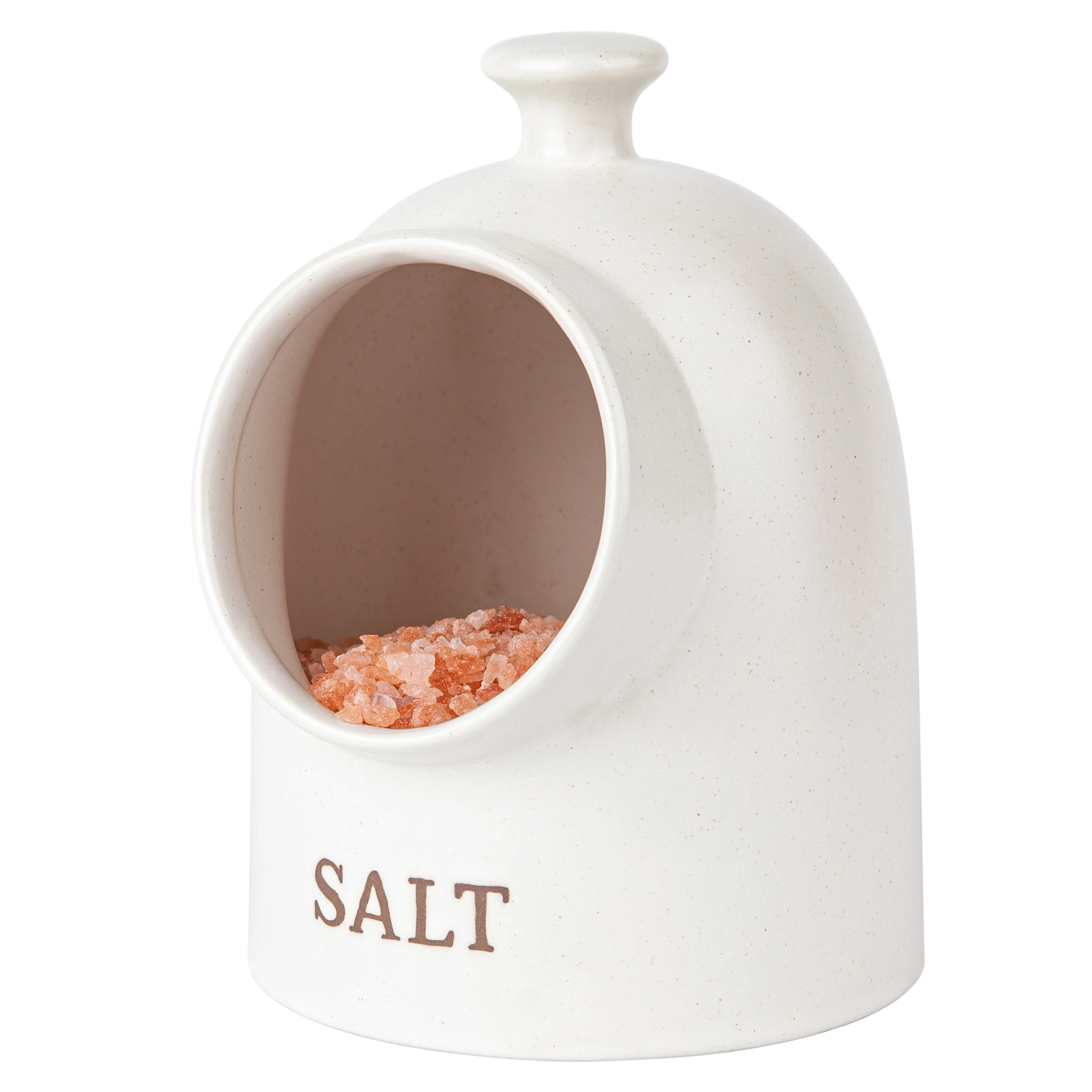 Kook Ceramic Salt Pig, 15 oz, Speckled Oatmeal, Farmhouse Collection | Walmart (US)
