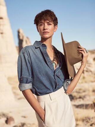 The Oversized Denim Shirt | Banana Republic (CA)