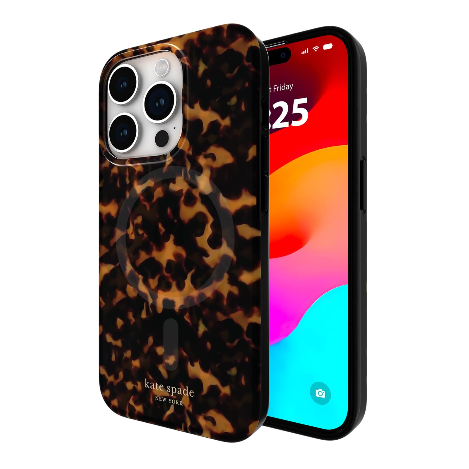 kate spade new york iPhone 15 Pro Case, Compatible with MagSafe - Tortoiseshell | Amazon (US)