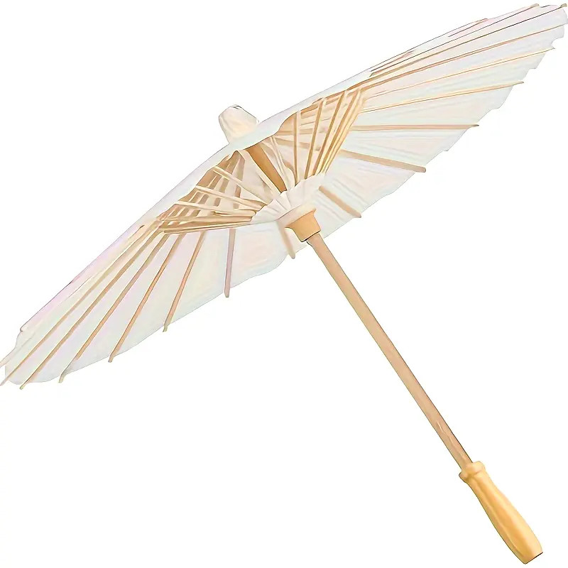 Elegant White Paper Umbrella Parasol - Perfect For Weddings, Bridal Parties & Rainbow Celebration... | Temu Affiliate Program
