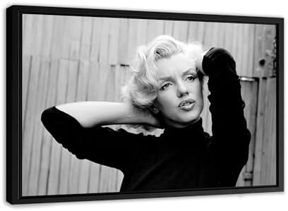 MARILYN MONROE CLASSIC BLACK AND WHITE CANVAS ART WALL ART HOME DECOR - Various Sizes (45in x 30i... | Amazon (US)