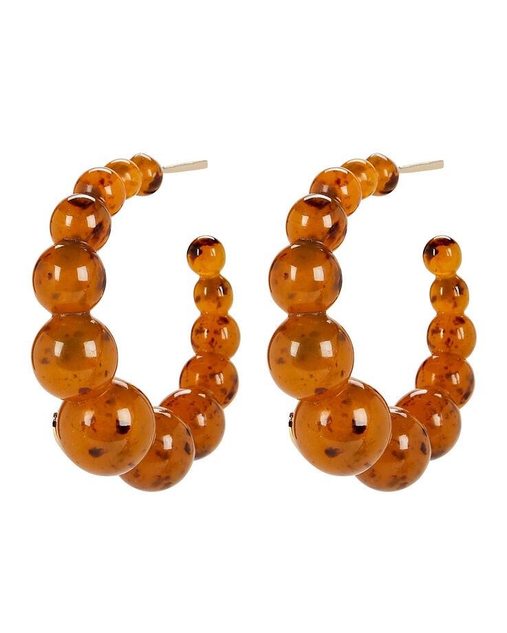 Andy Beaded Hoop Earrings | INTERMIX