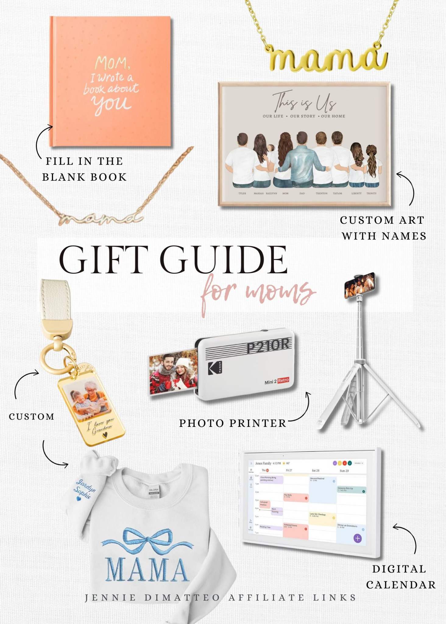 Gift Guide for Moms! 

Gift Guide. Photo Printer. Digital Calendar. Mama Sweatshirt. Selfie Stick. Gift Ideas. Gifts for Moms. 

#LTKFamily #LTKGiftGuide #LTKSeasonal