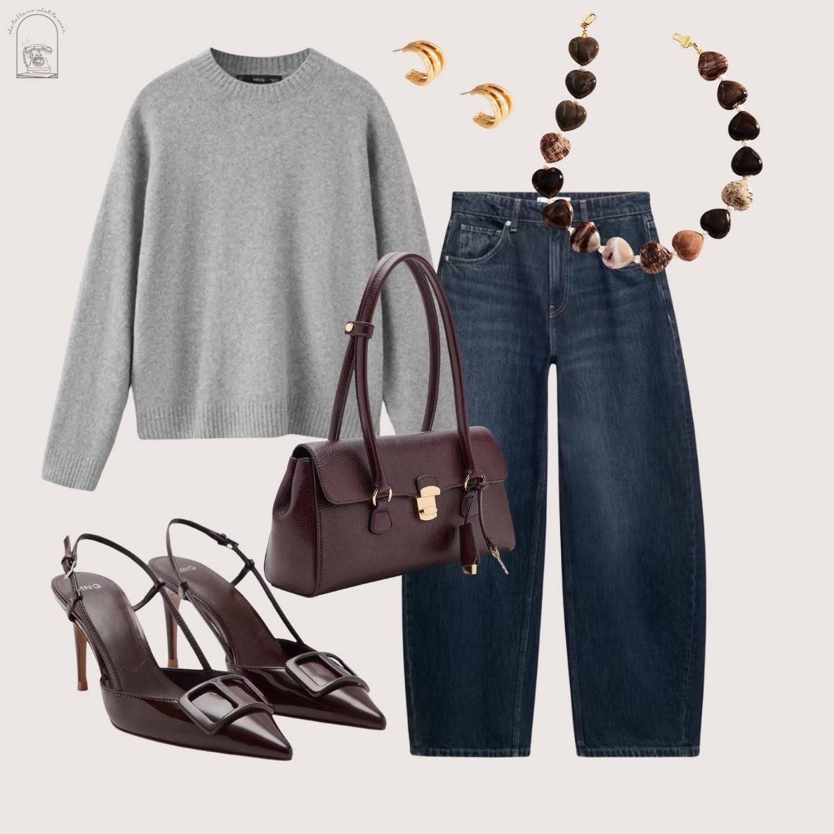 this is exactly how I like to style denim for fall: relaxed through the leg, balanced with a pointed-toe heel, then finished with a bold statement necklace

it’s the contrast between casual and polished that makes the whole look feel intentional with personality