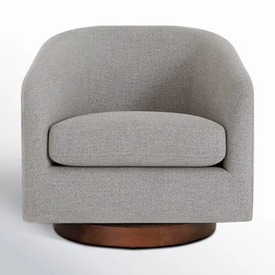 Bennett Upholstered Swivel Barrel Chair | Wayfair North America