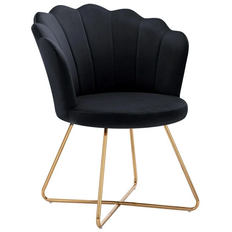 Duhome Modern Accent Chair for Living Room Bedroom, Velvet Makeup Vanity Chair with Gold Metal Le... | Walmart (US)