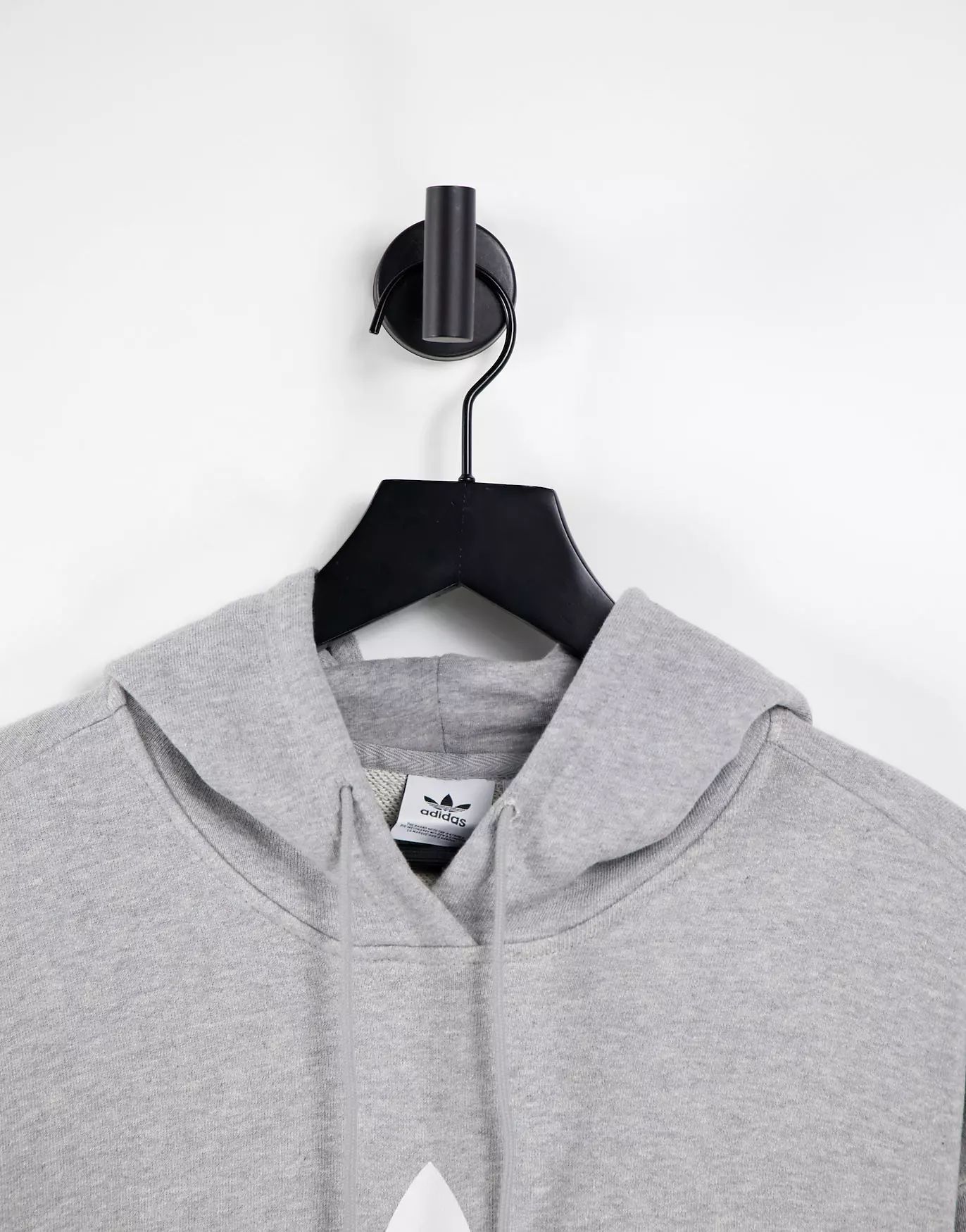 adidas Originals large logo hoodie in gray | ASOS (Global)