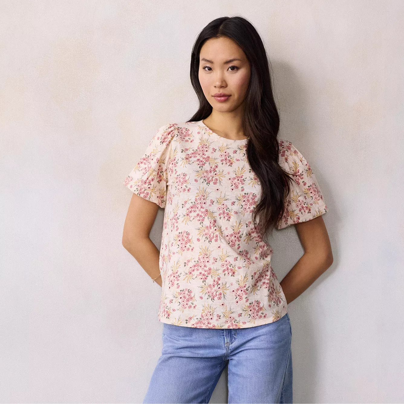 Women's LC Lauren Conrad Bubble Sleeve T-Shirt | Kohl's