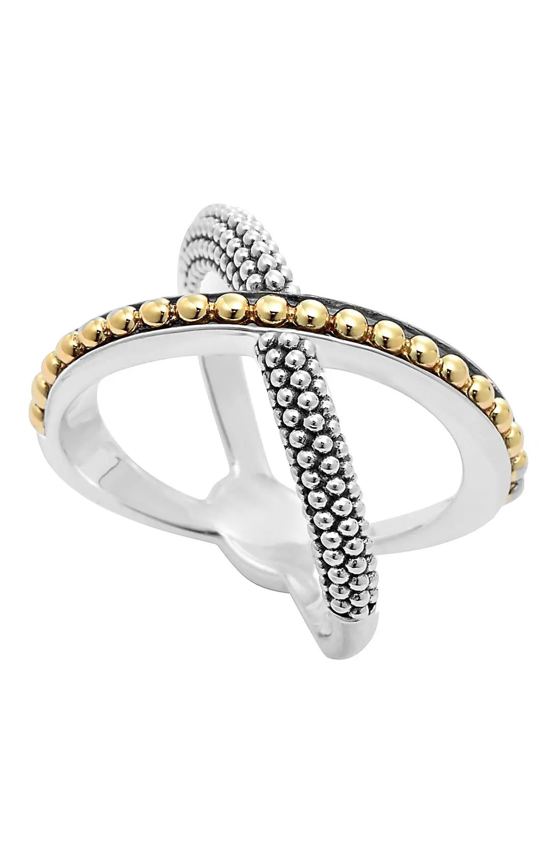 'Enso' Caviar Crossover Ring | Nordstrom