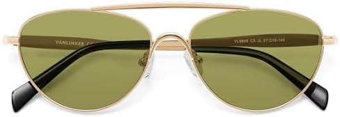 VANLINKER Polarized Trendy Aviator Metal Cat Eye Sunglasses for Women Men Retro Vintage Shades VL... | Amazon (US)