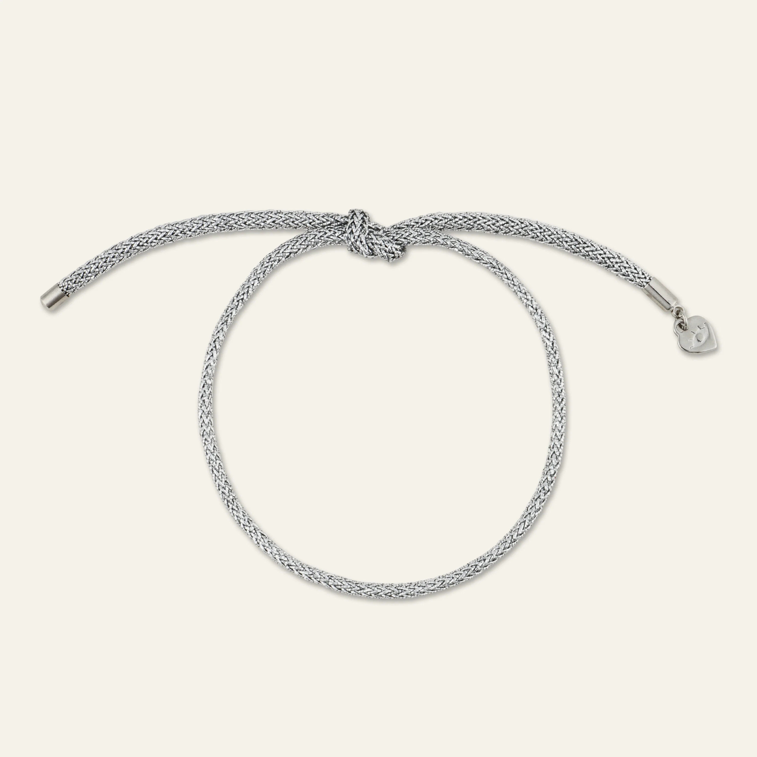 Silver Lurex Bracelet Cord | HART