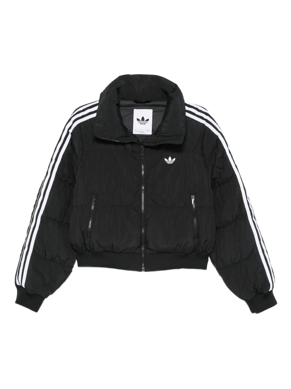 Adidas three-stripes Logo Puffer Jacket | Black | FARFETCH | Farfetch Global