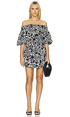 MISA Los Angeles Marta Dress in Flora Negra Ditsy from Revolve.com | Revolve Clothing (Global)