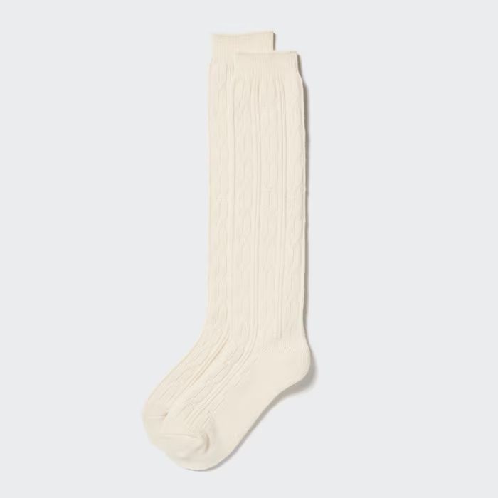 HEATTECH Cable Knee-High Socks | UNIQLO (US)
