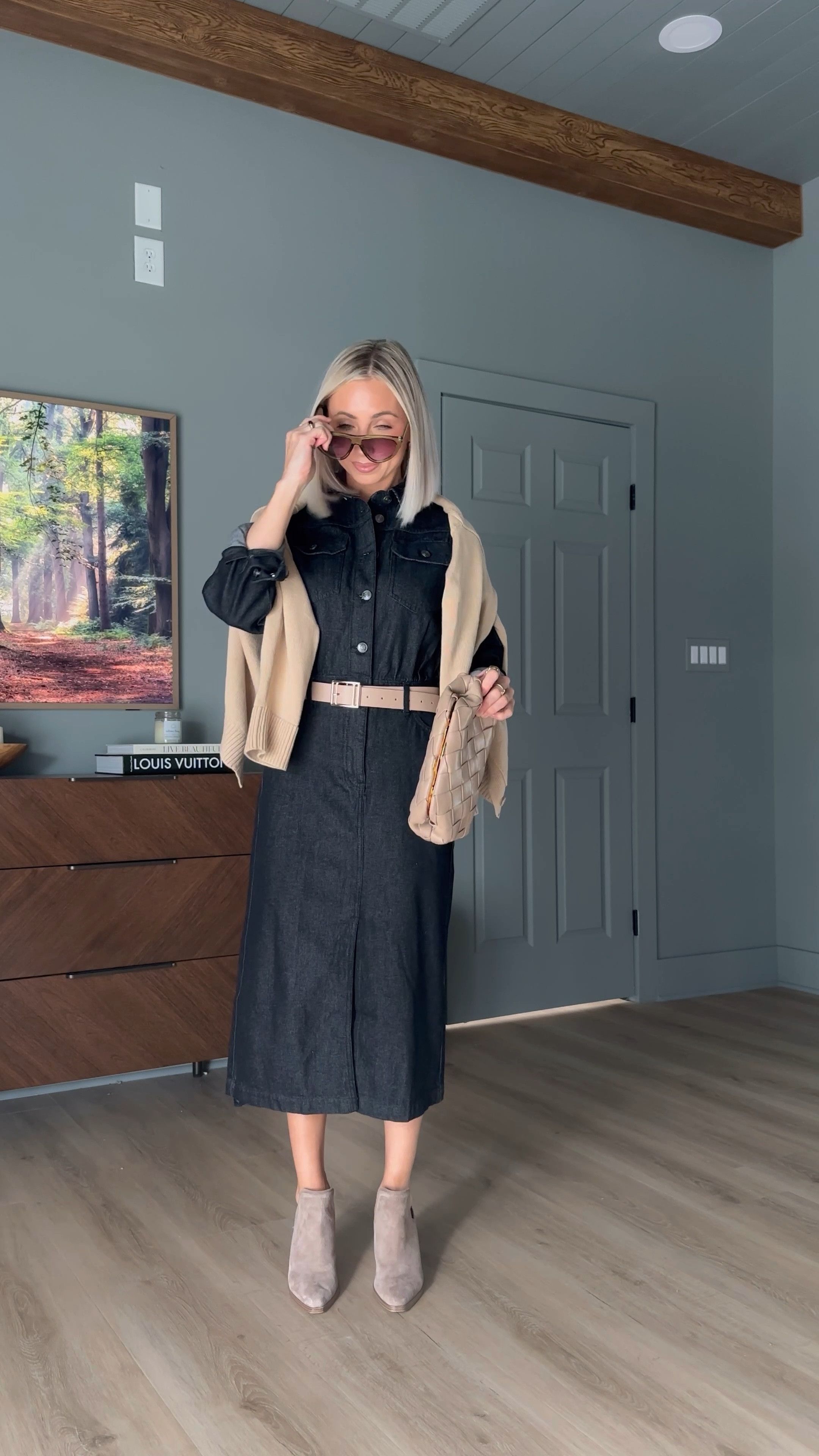 How to style this $40 Walmart denim dress — wearing a size XS 

#LTKFindsUnder50 #LTKSeasonal #LTKStyleTip