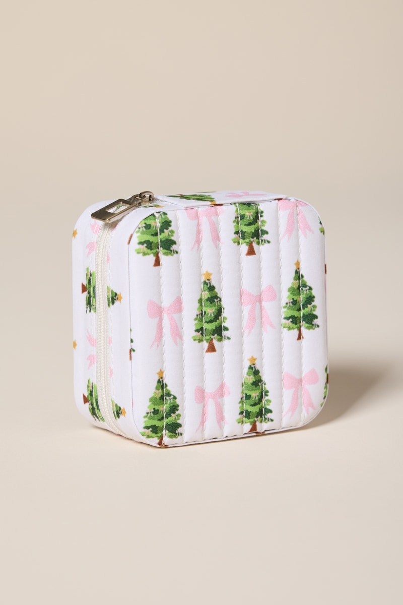 Christmas Trees and Bows Travel Jewelry Box | Francesca's