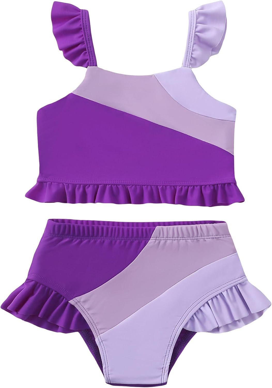 Toddler Baby Swimsuit Girl Summer 2 Piece Bathing Suit Bikini Set | Amazon (US)