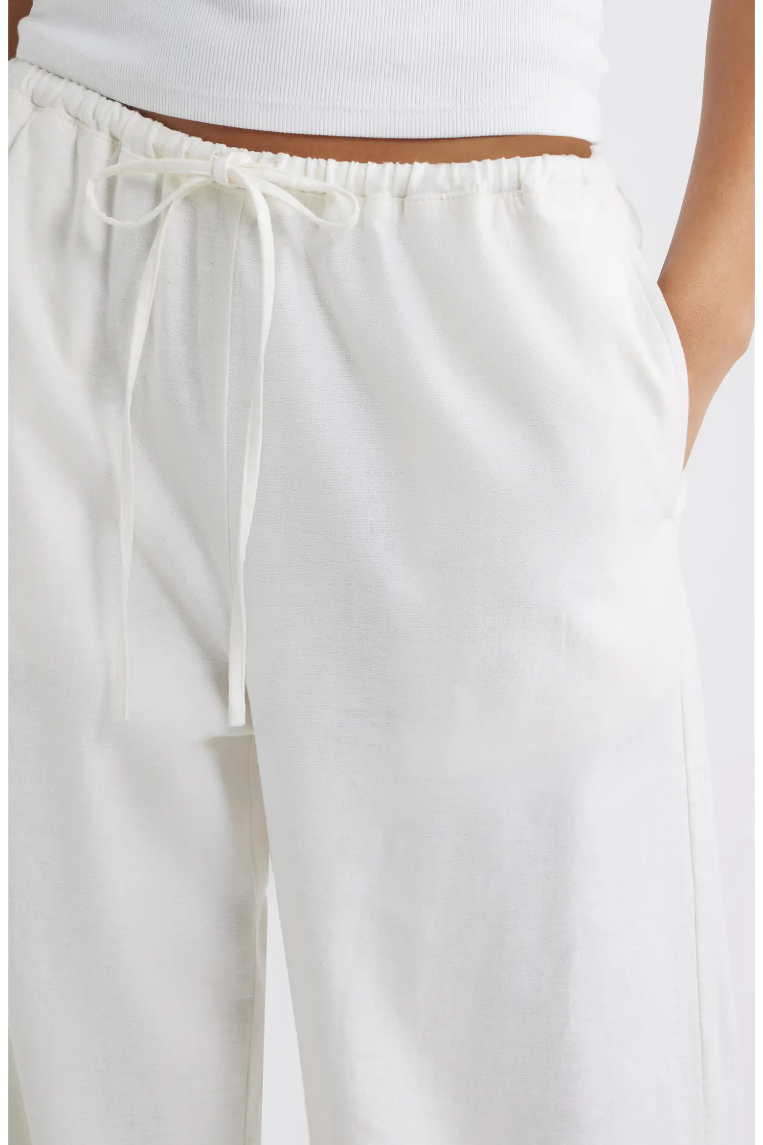 Linen Blend Wide Leg Pants (Women) | Nordstrom | Nordstrom