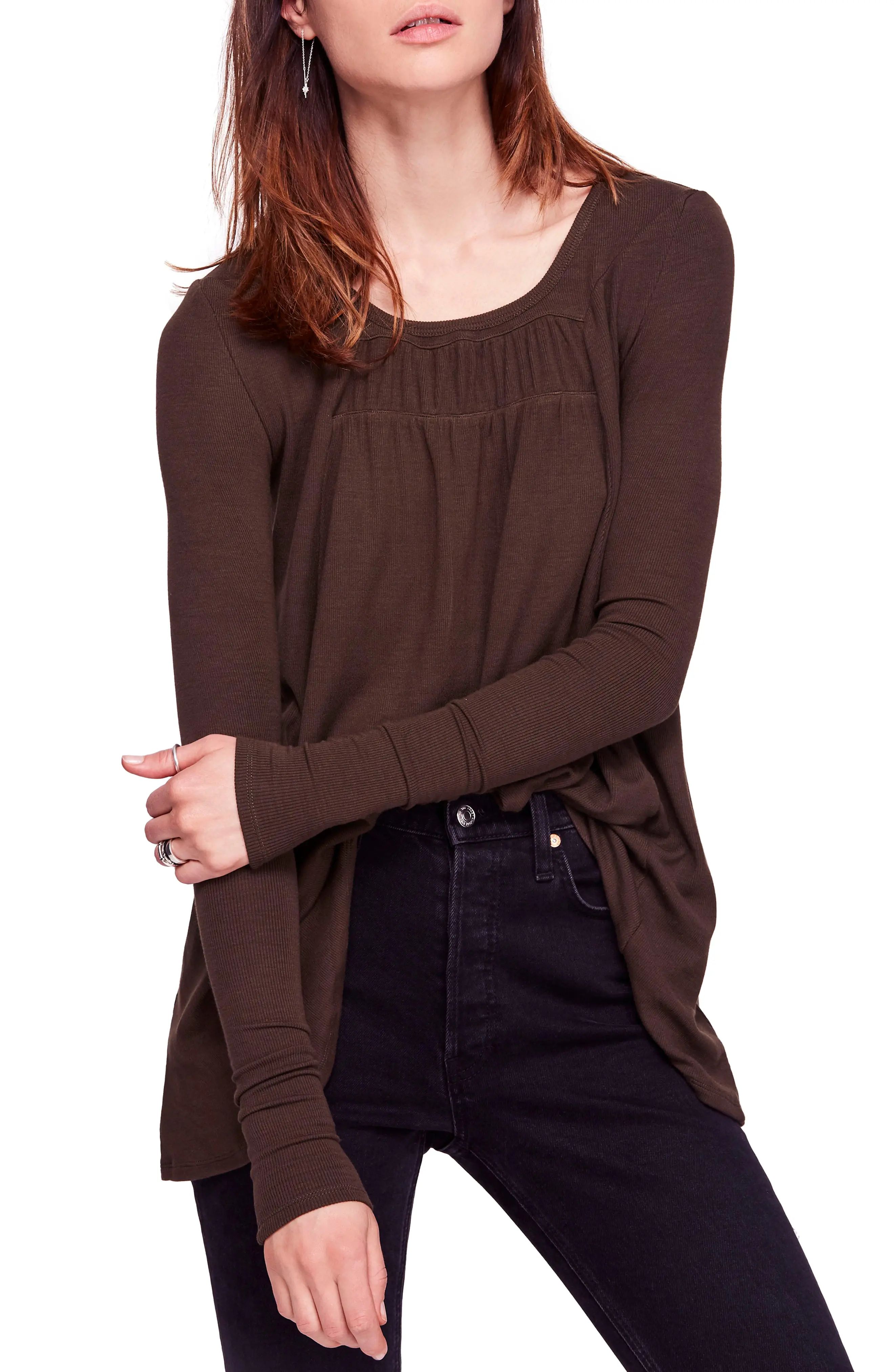 Love Valley Long Sleeve High/Low Top | Nordstrom