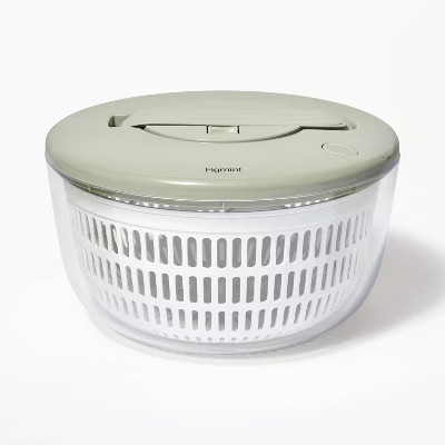 5qt Salad Spinner Clear - Figmint™: Large Strainer, ABS Material, Hand Wash, 3-Piece Set, 10.75... | Target