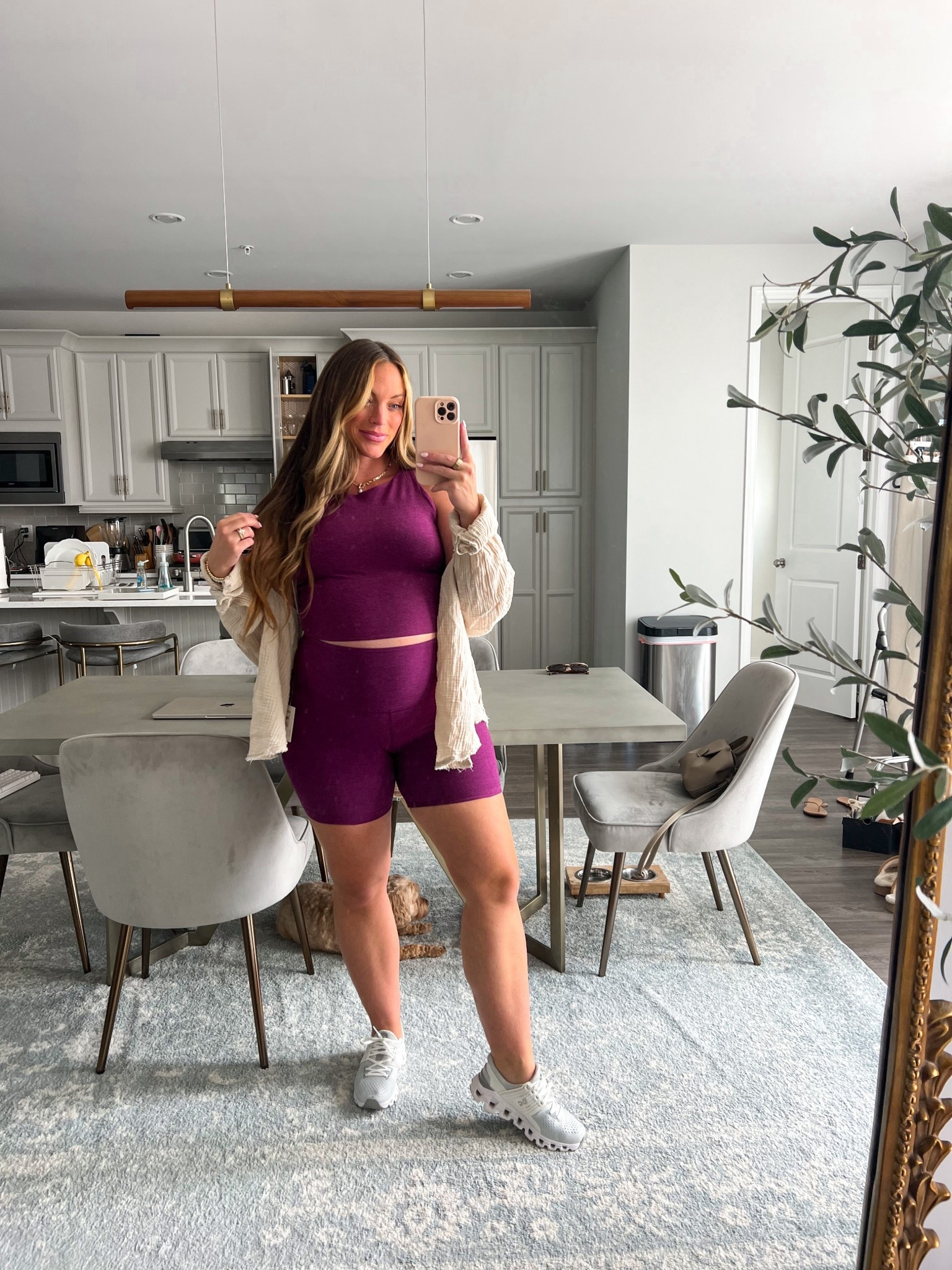 Nordstrom Anniversary Sale athletic gym outfit 🛍️ ✨

Medium in shorts
Large in top (thinking bc of breastfeeding)

#LTKBump #LTKSeasonal #LTKMidsize