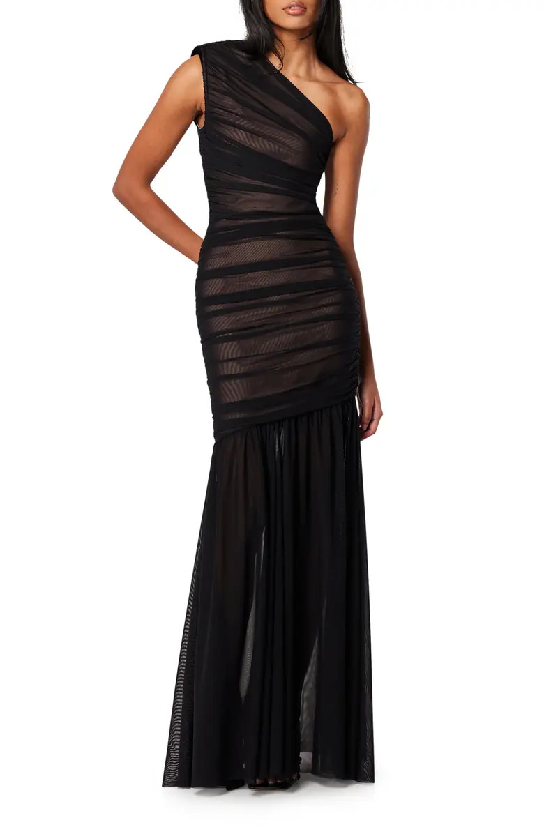Elliatt Vienna Ruched One-Shoulder Gown | Nordstrom | Nordstrom