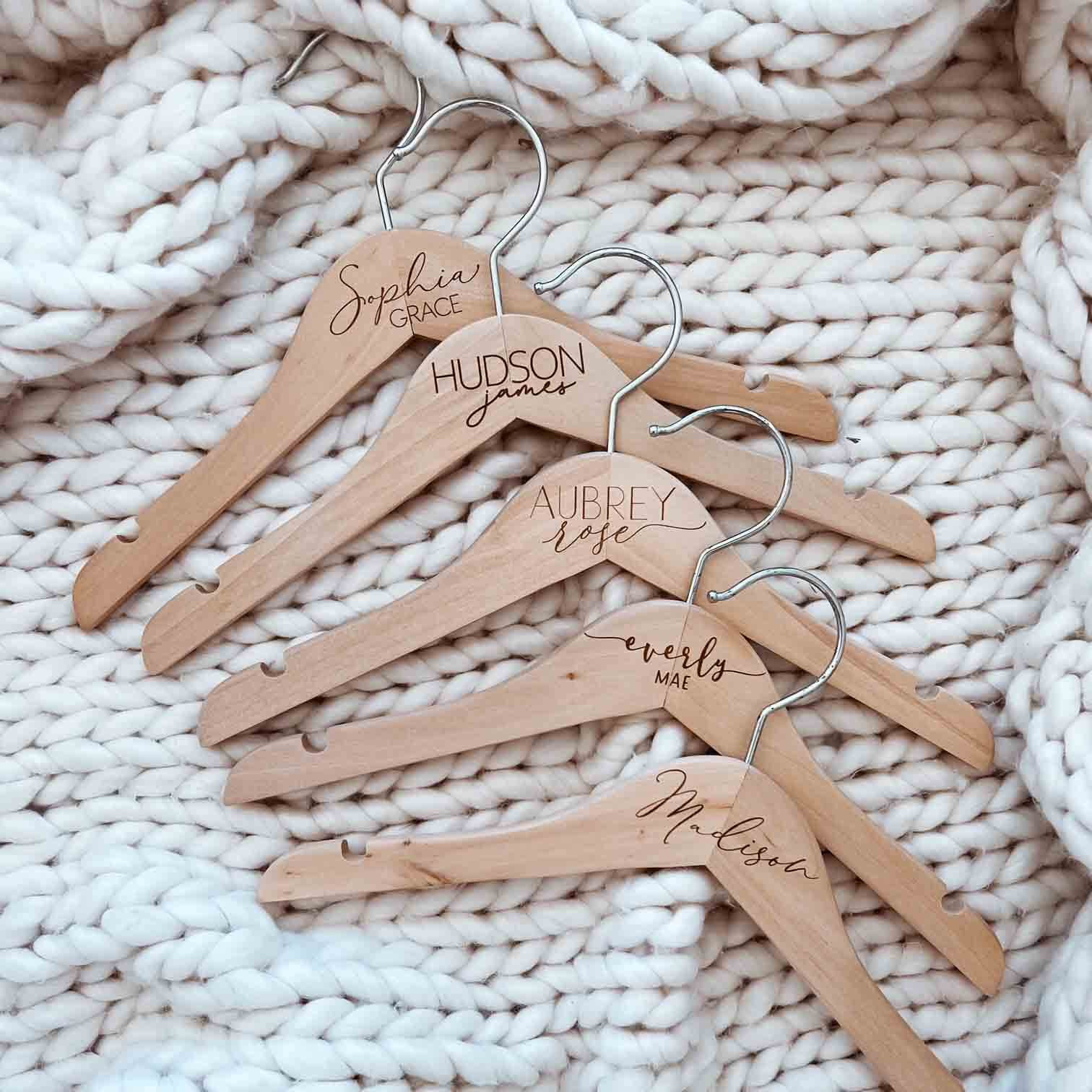 Personalized Baby Name Wood Hangers | Caden Lane