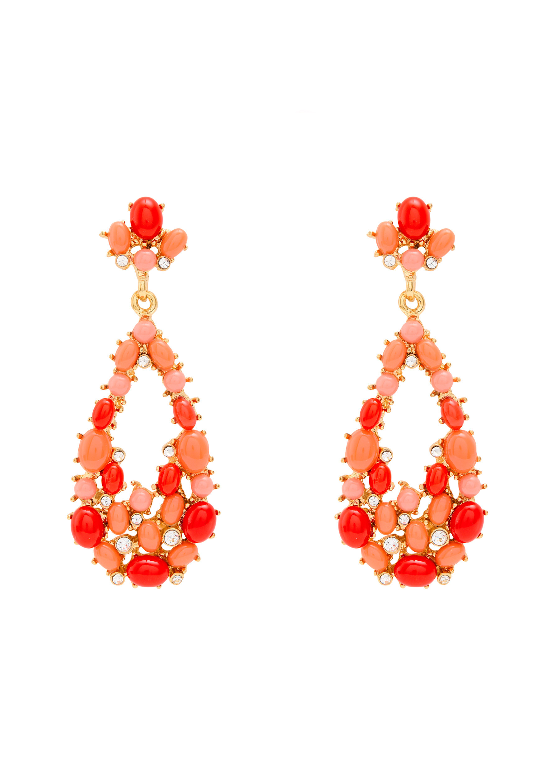 Beaded 22kt gold-plated drop earrings | Harvey Nichols