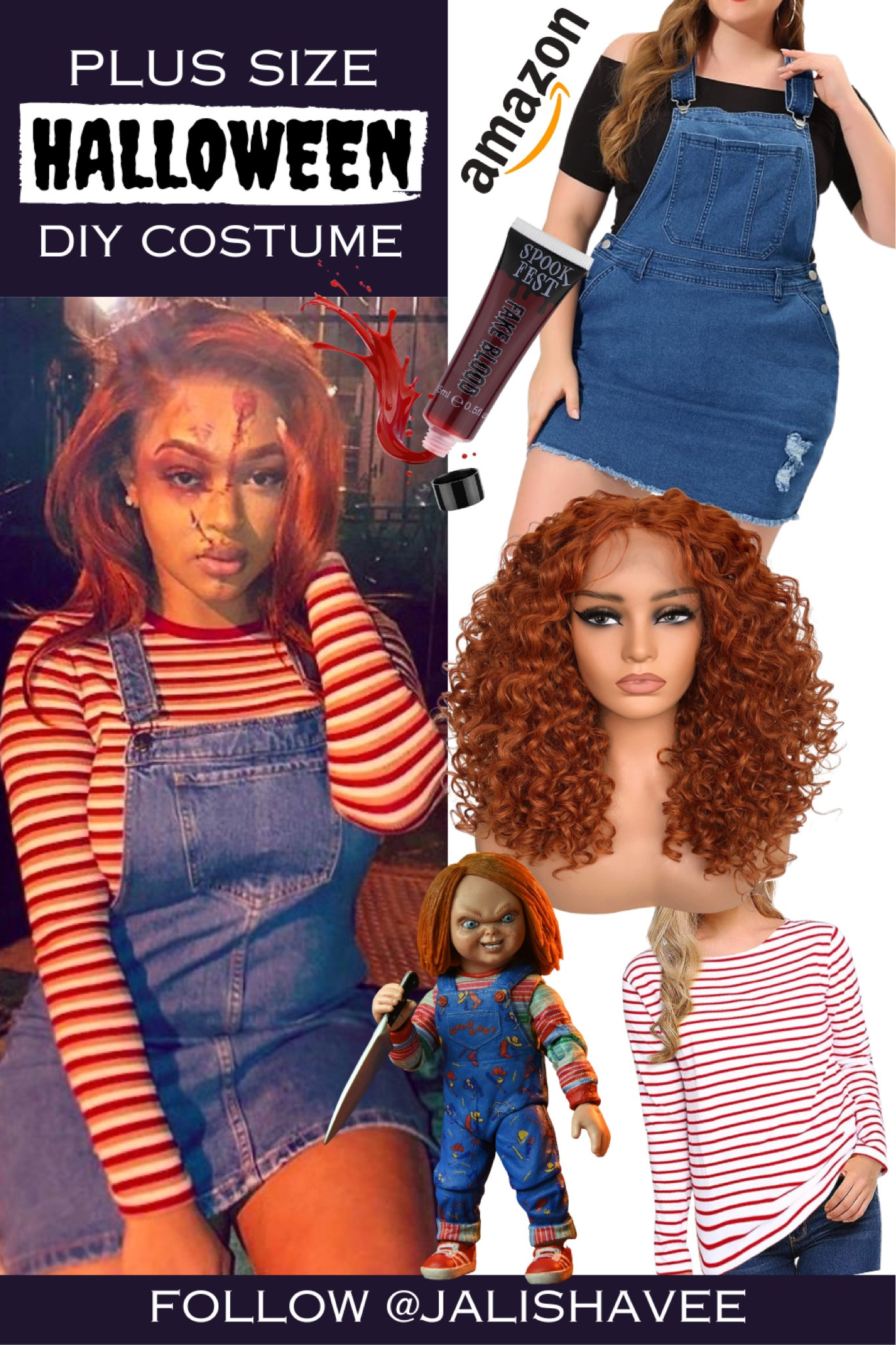 CHUCKY Curvy Halloween Costume Idea🎃

#LTKmidsize #LTKplussize #LTKHalloween