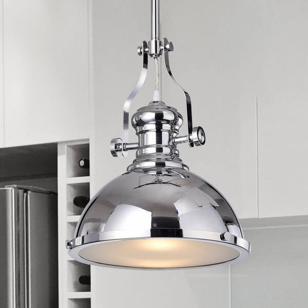 Didya 1-Light 13-Inch Chrome Dome Pendant | Bed Bath & Beyond