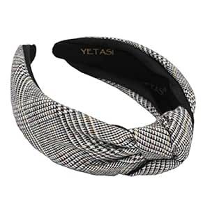 YETASI Head bands for Women's Hair are Uniquely Made of Non Slip Material for Your Comfort. Plaid... | Amazon (US)