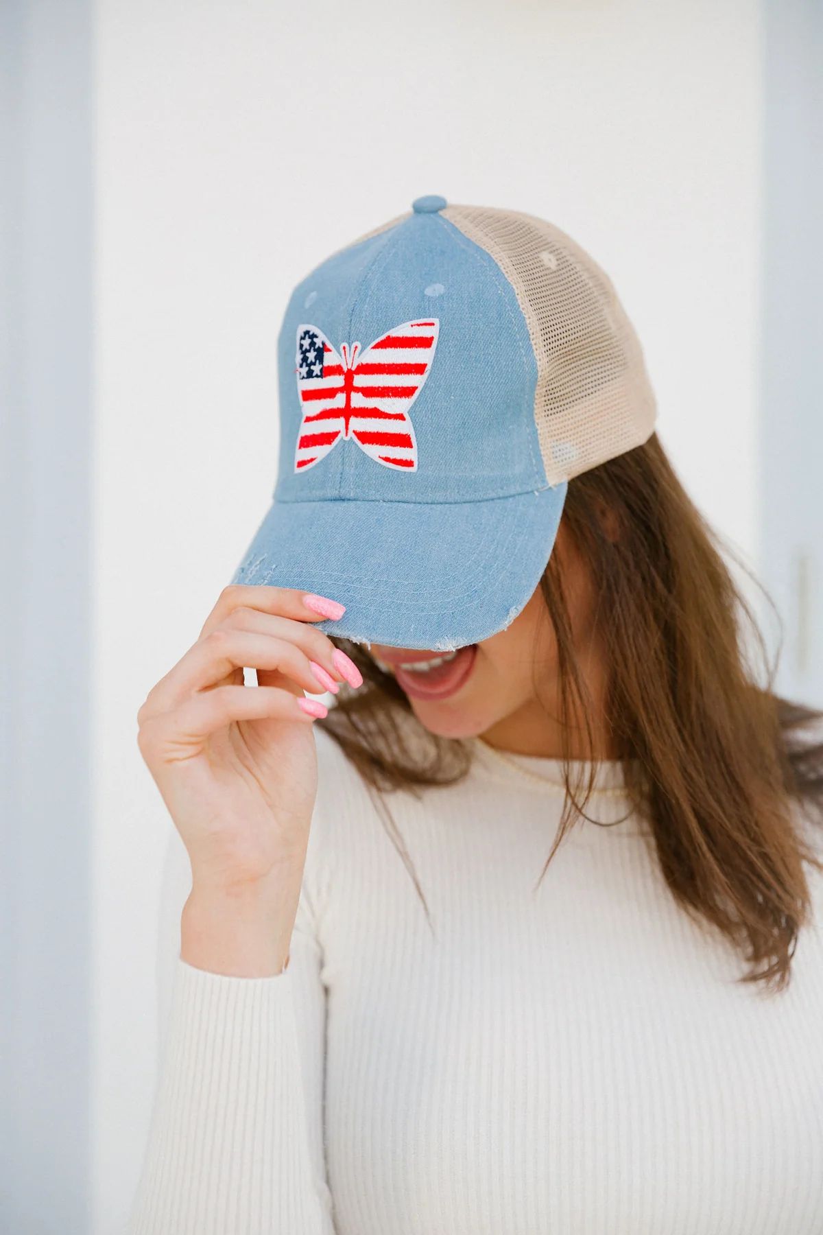 AMERICAN BUTTERFLY PATCH HAT | Judith March