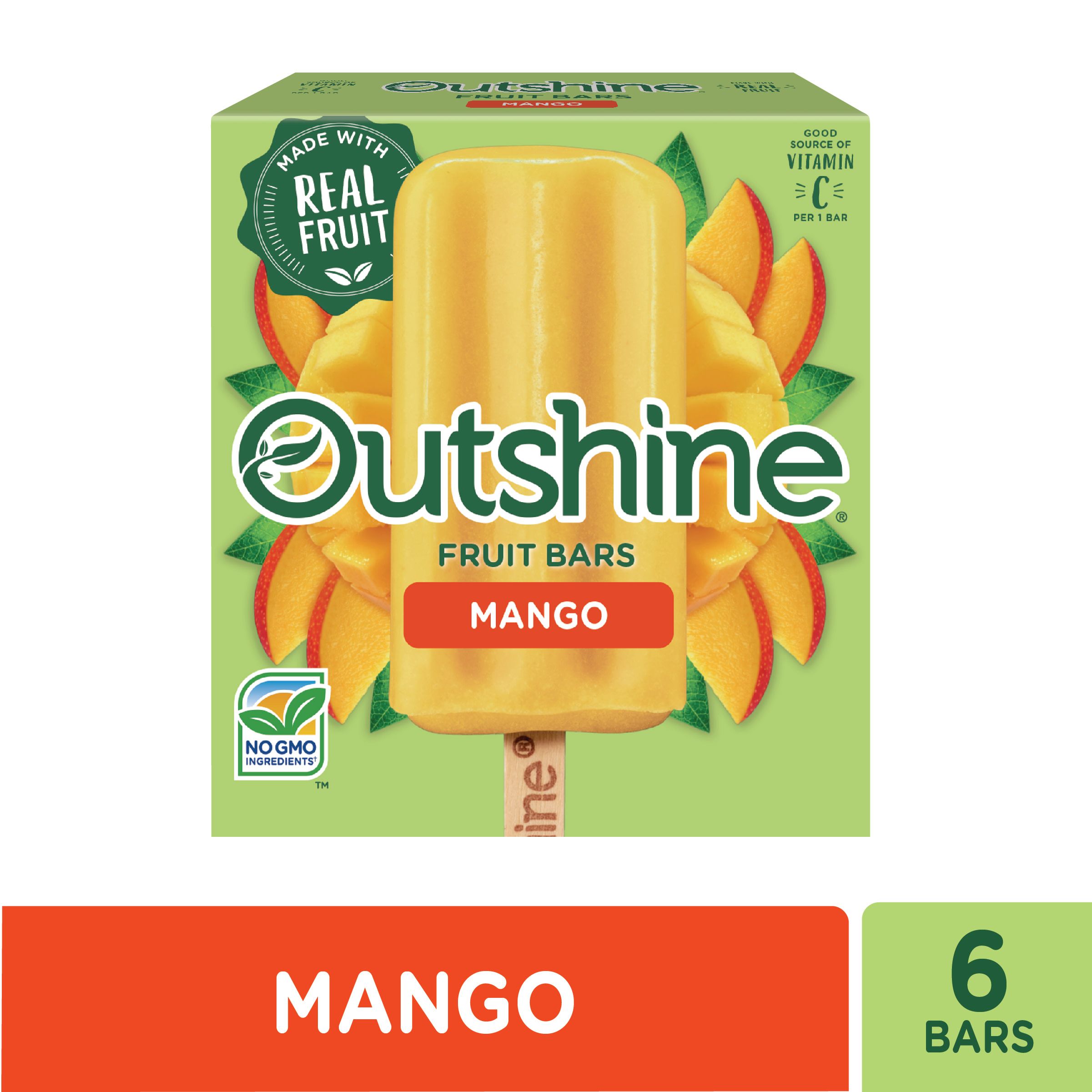 Outshine Mango Frozen Fruit Bars, 6 Count | Walmart (US)