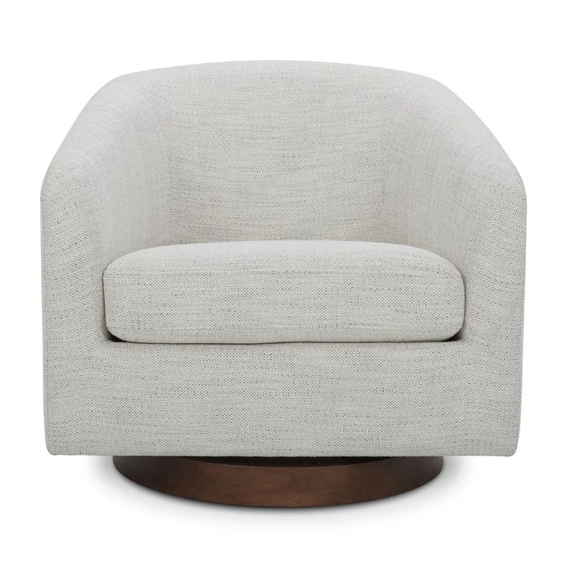 Bennett Upholstered Swivel Barrel Chair | Wayfair North America