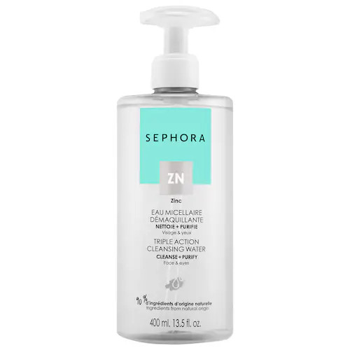 Triple Action Cleansing Water - Cleanse + Purify - SEPHORA COLLECTION | Sephora | Sephora (US)
