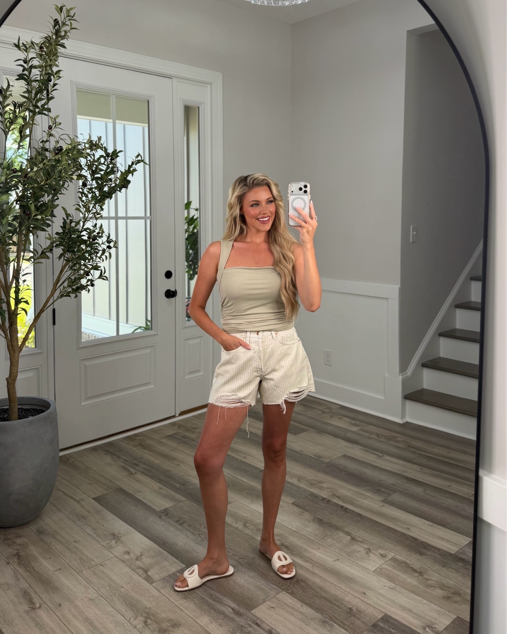 Love these striped shorts & this top is INCREDIBLE quality!

#LTKootd #LTKSaleAlert