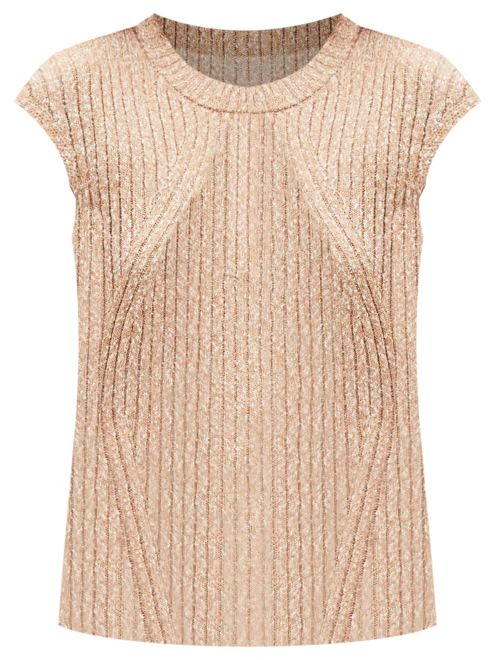 Marled Ribbed Wedge Sweater | LOFT