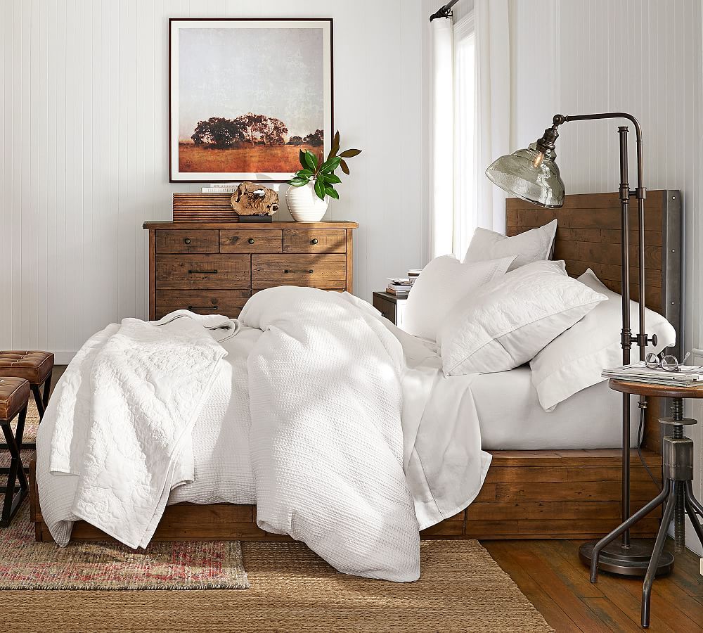 Big Daddy's Antiques Reclaimed Wood Storage Platform Bed | Pottery Barn (US)