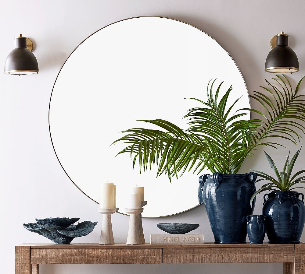 Windsor Round Wall Mirror 60" | Pottery Barn (US)