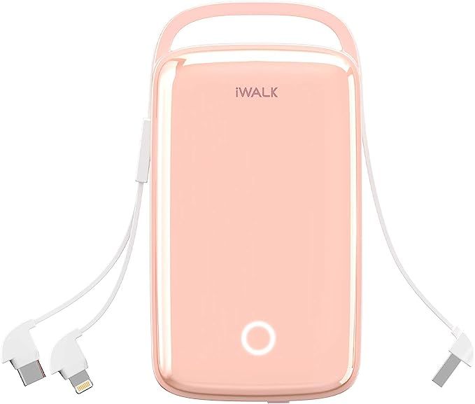 iWALK Portable Charger 20000mah Power Bank 18W PD Fast Charger with Built in Cables USB C Compati... | Amazon (US)