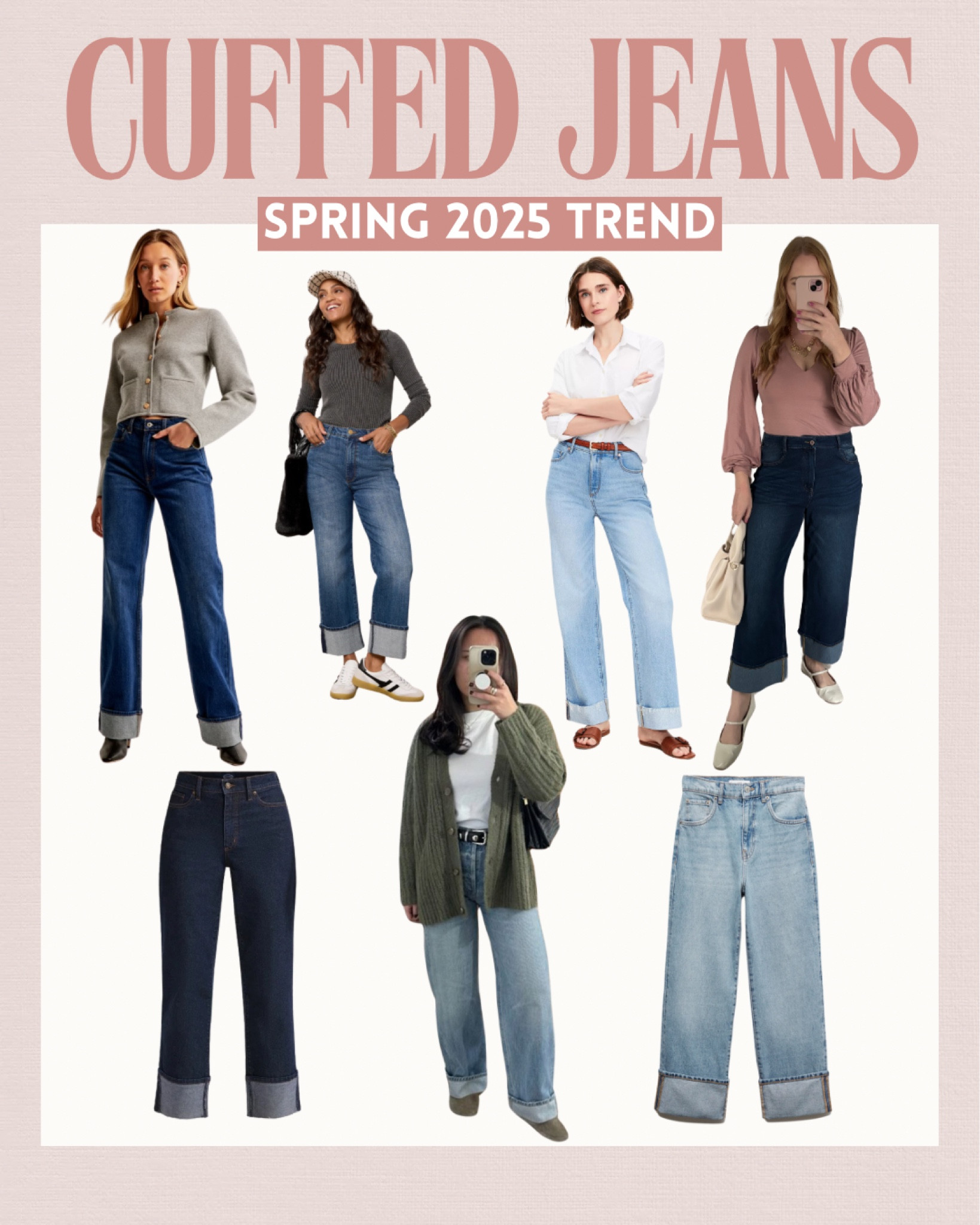 Cuffed jeans on trend for spring 2025

#LTKStyleTip #LTKSeasonal #LTKFindsUnder50