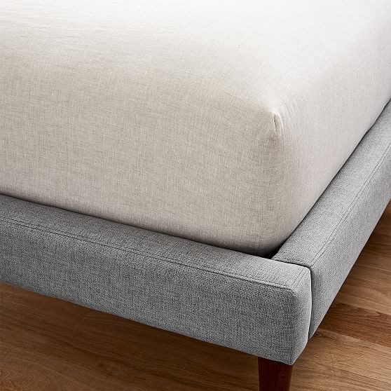 European Flax Linen Sheet, Queen Fitted, Natural Flax | West Elm (US)
