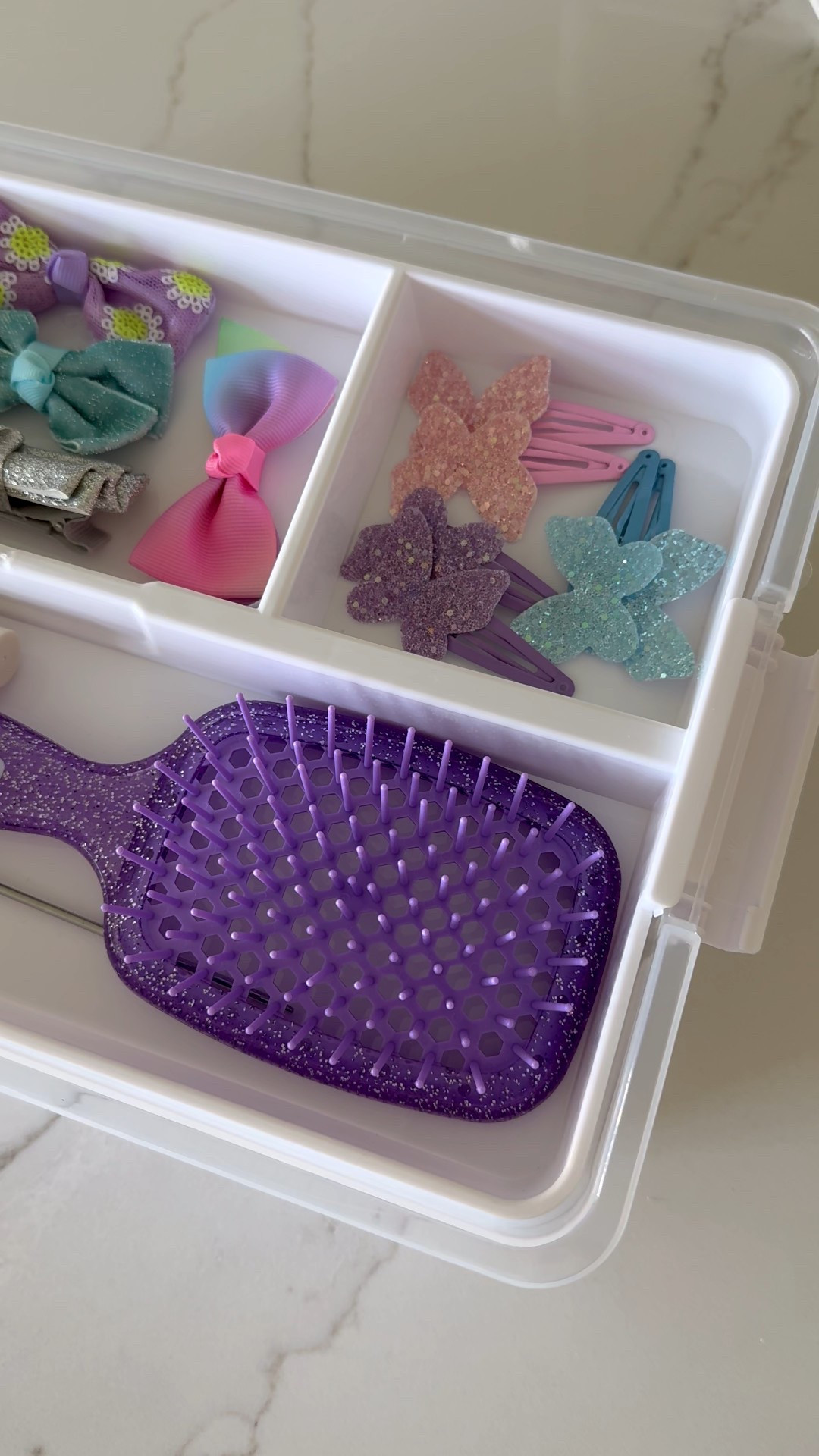 Portable storage caddy for toddler hair accessories 

#LTKBeauty #LTKBaby #LTKKids