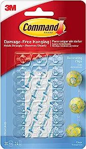 3M Command Decorating Clips, Clear, 60-Clip - 3 Pack | Amazon (US)