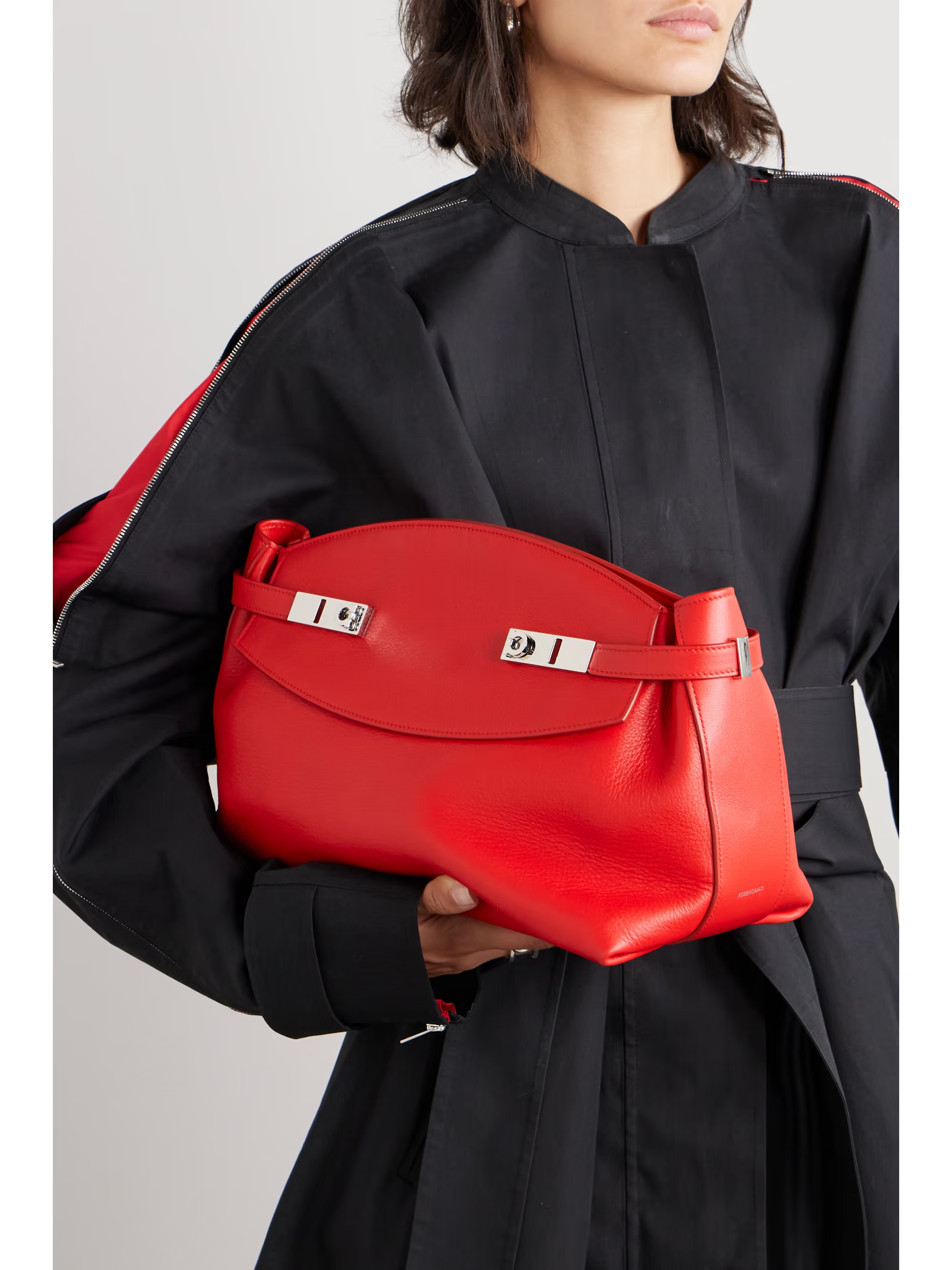 Hug embellished large leather shoulder bag | NET-A-PORTER (US)