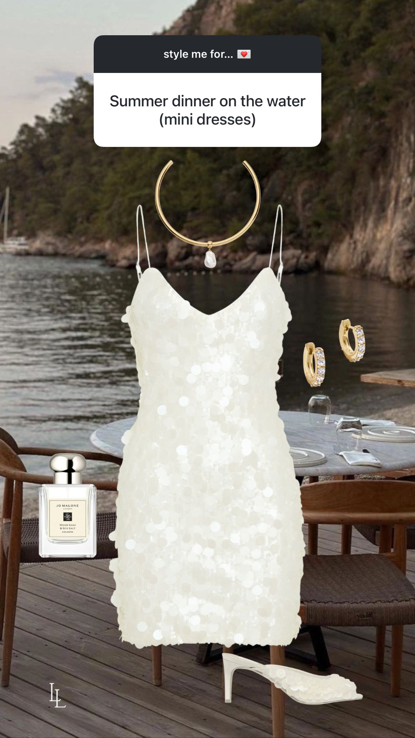 Style me for a summer dinner on the water! 
Sequin dress, mini dress, sephora, baublebar, dolce vita, meshki 

 #LTKTravel #LTKWedding