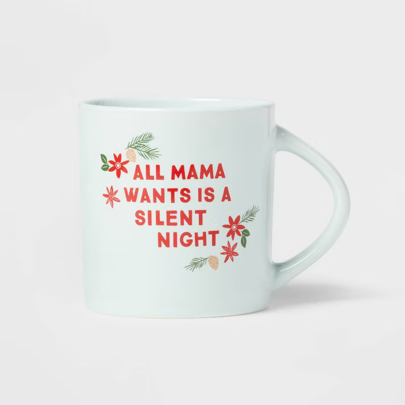 16oz Stoneware Christmas Mama Silent Night Mug - Wondershop™ | Target