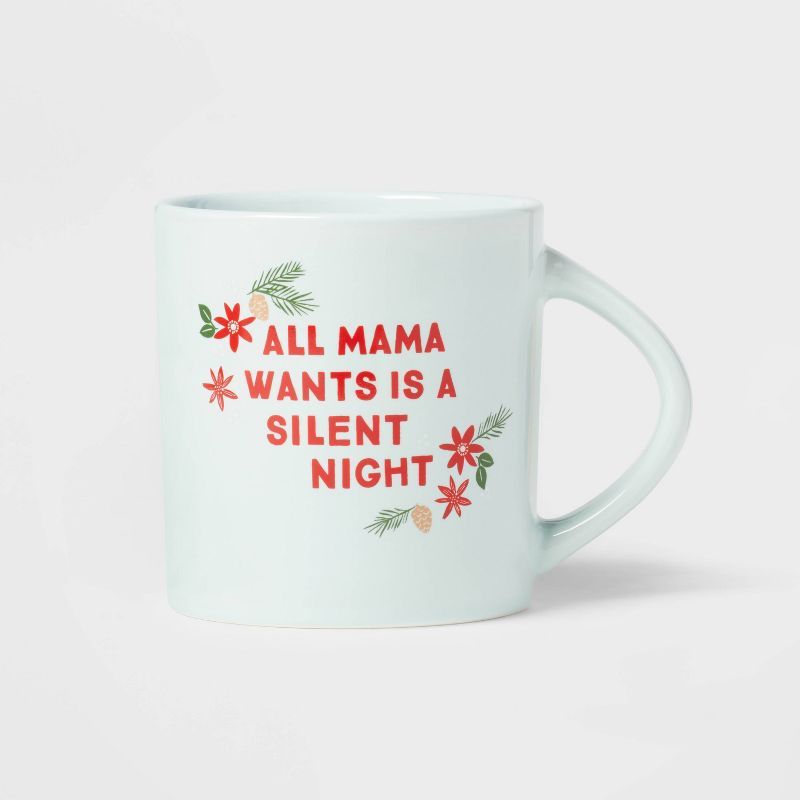 16oz Stoneware Christmas Mama Silent Night Mug - Wondershop™ | Target